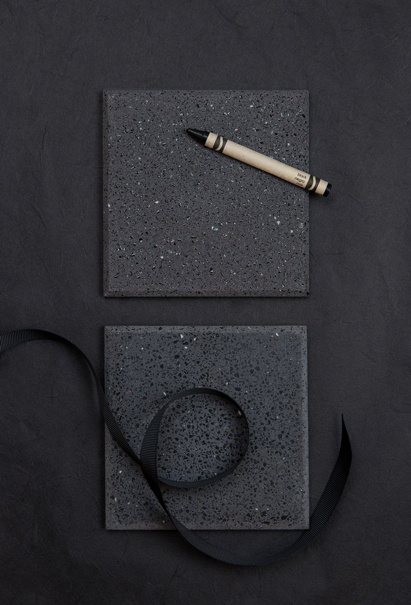 Noir poli / brut