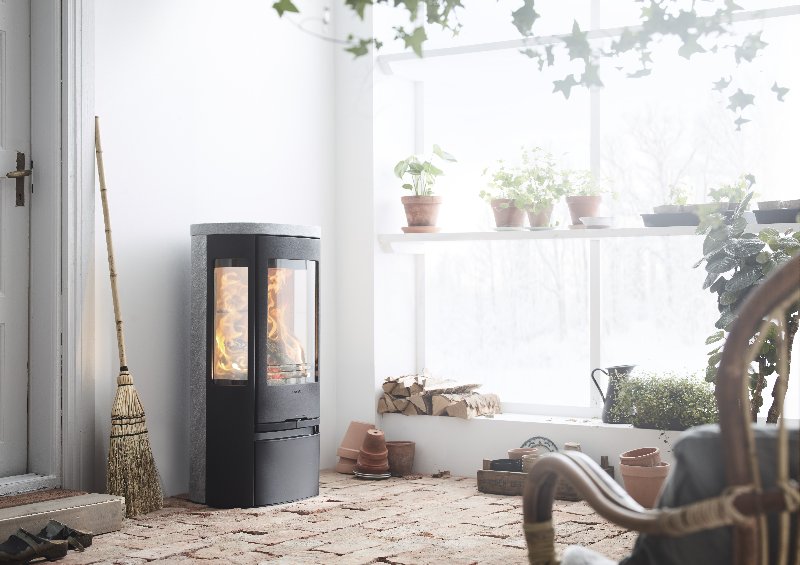 Contura 856 zwart - Gietijzeren deur