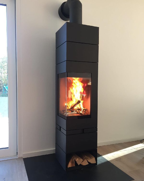 Poêle à bois Skantherm Elements 400 angle - Carron-Lugon