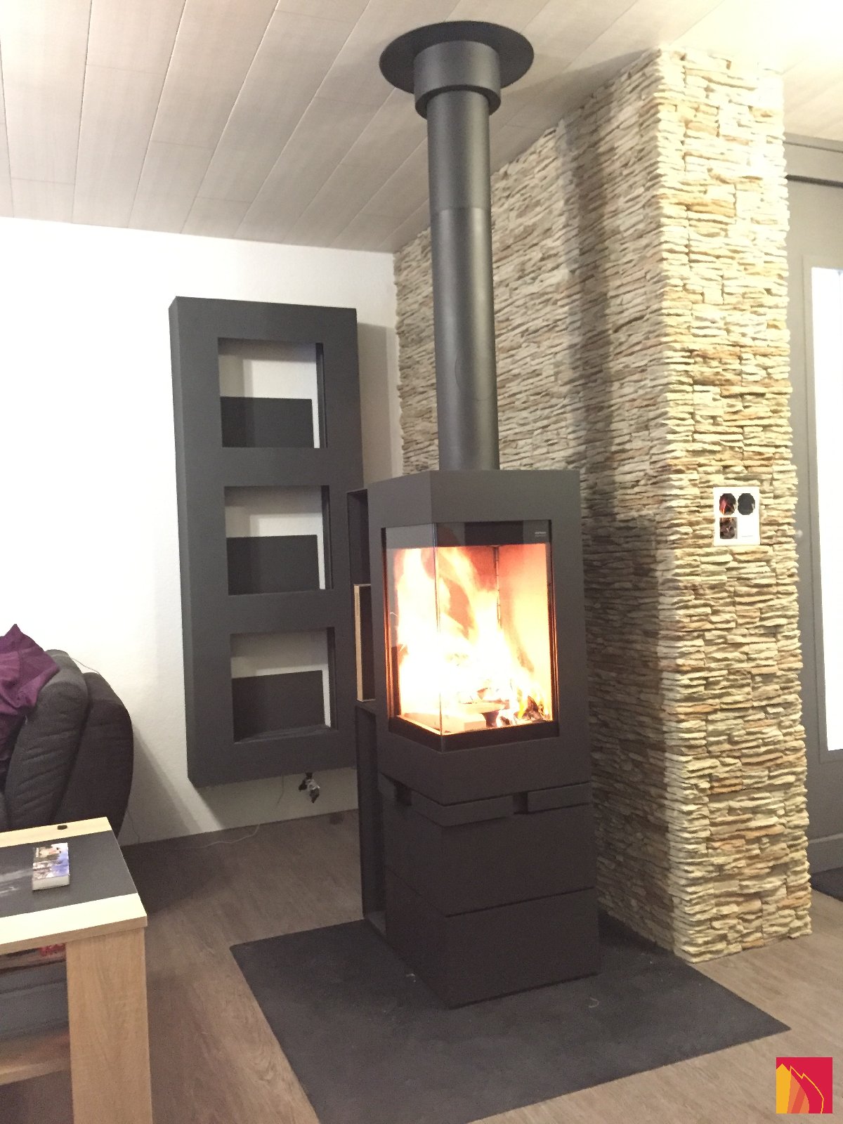Houtkachel Skantherm Elementen 400 hoek - Carron-Lugon