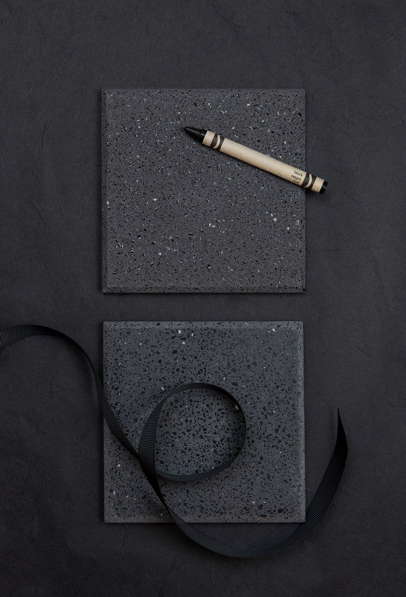 Noir poli / brut