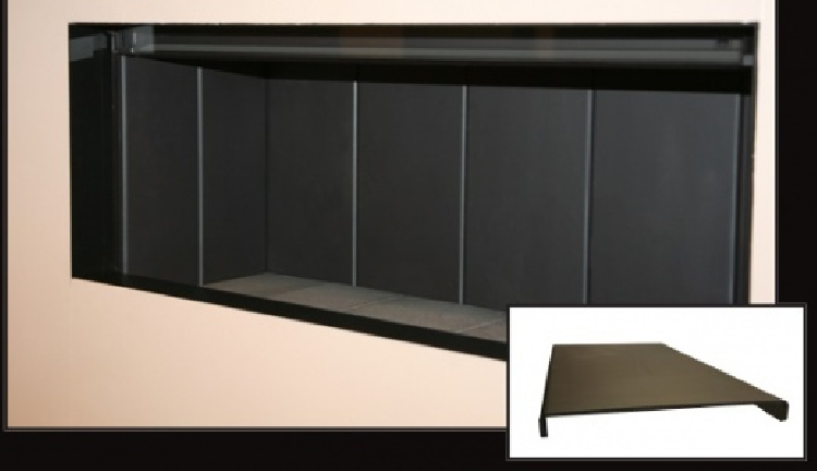 Zwart stalen interieur
