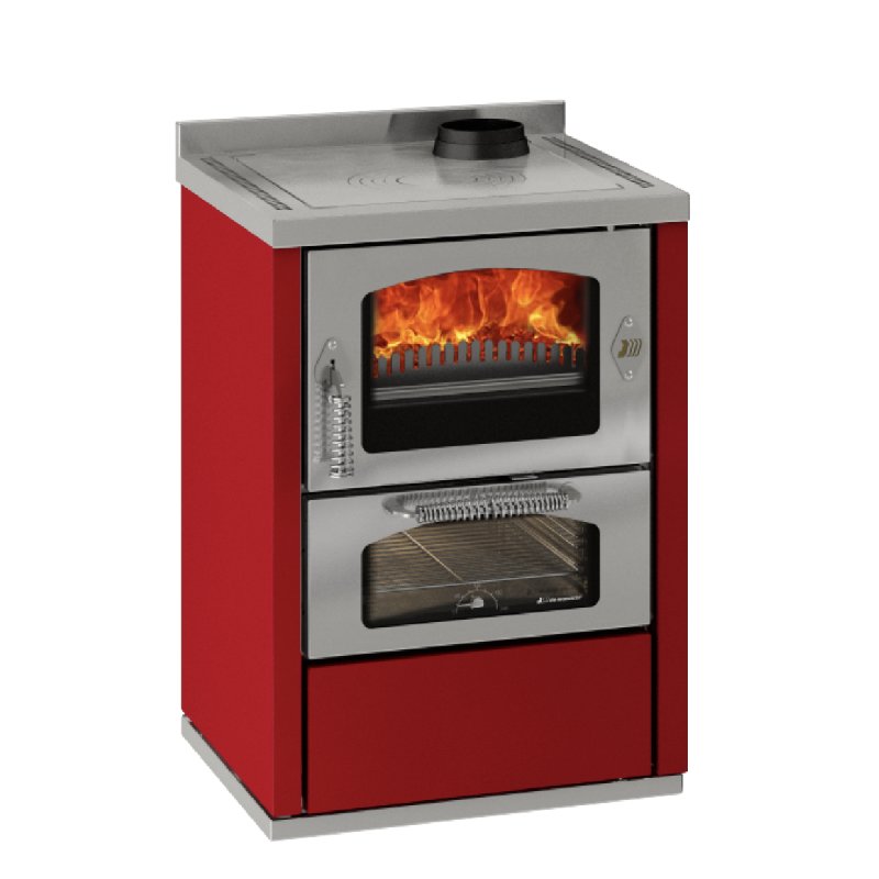 Cuisinière Domino D6 rouge