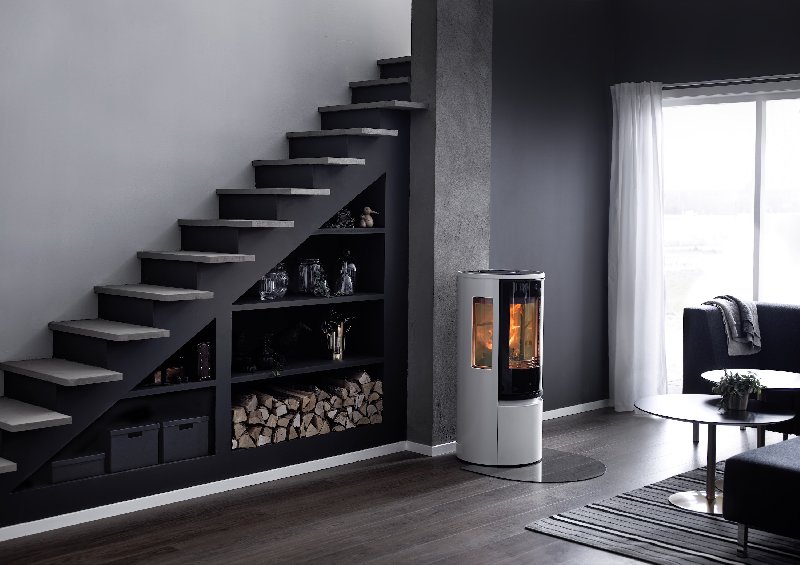 Contura 556 wit - Glazen deur, glazen plateau