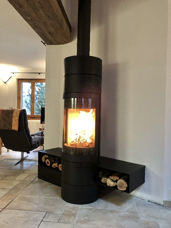 Poêle à bois Skantherm Elements rond - Carron-Lugon