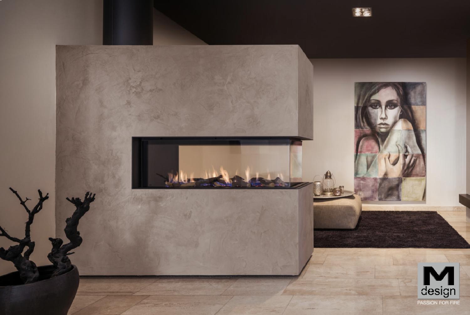MDesign Luna Diamond 1000RD Cheminée à Gaz 3 vitres — free download