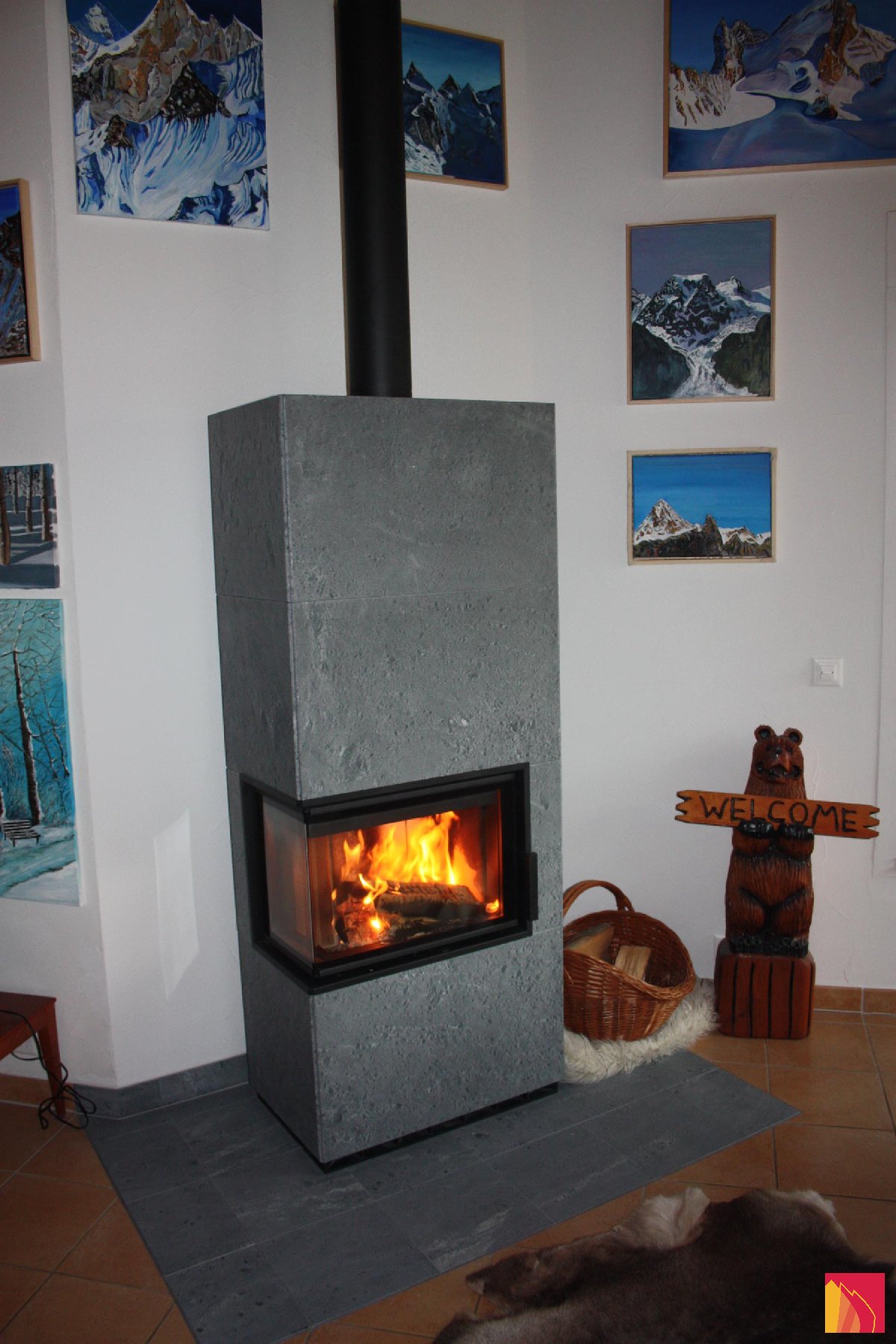 Tulikivi Jokka houtkachel - Carron-Lugon