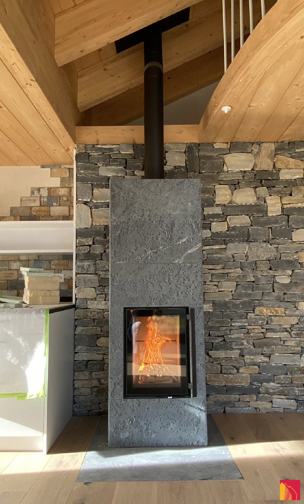 Metselwerkverwarming Tulikivi Koli S - Carron-Lugon