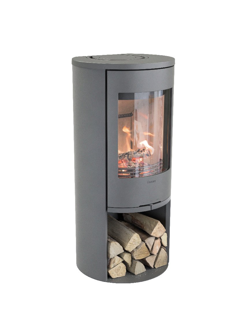 Contura 510 grijs - Gietijzeren deur, gietijzeren bovenplaat
