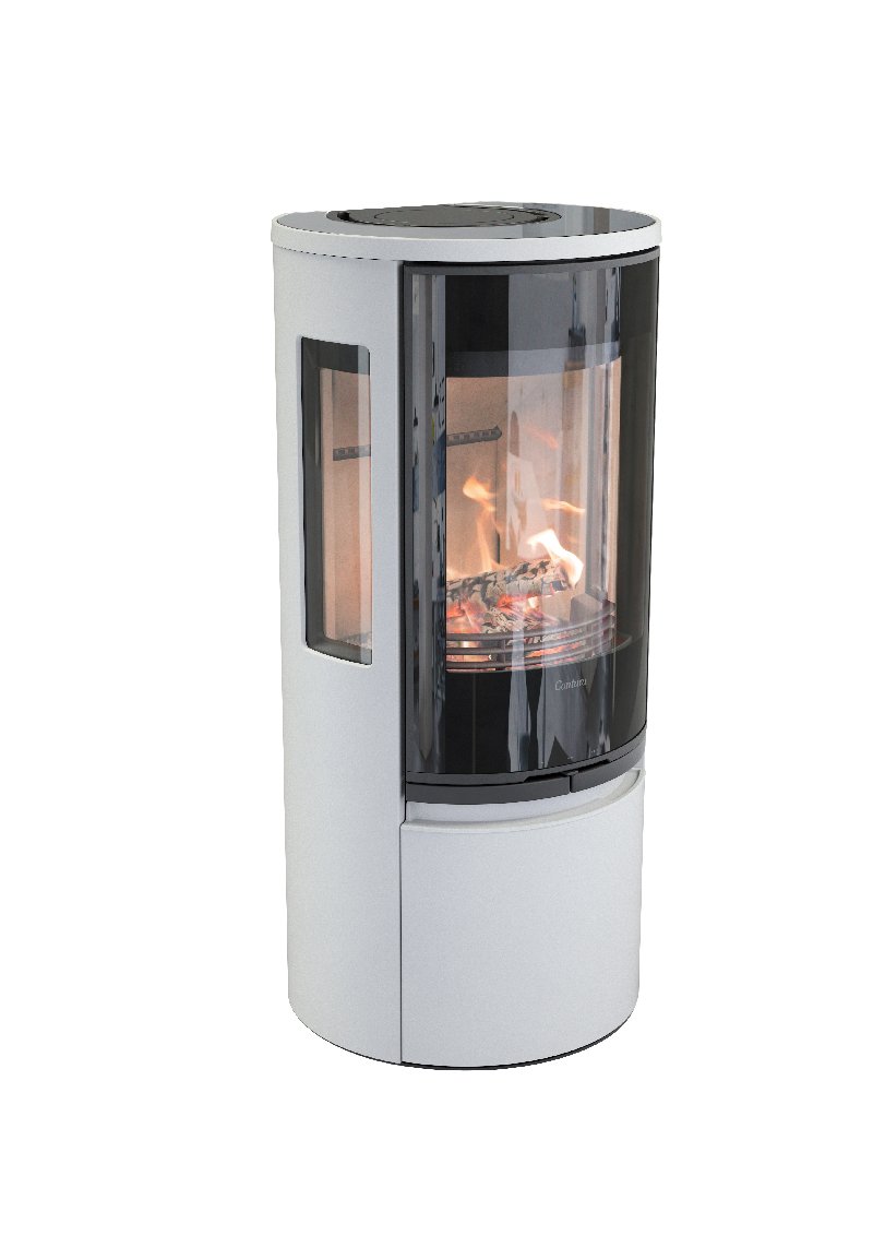 Contura 556 wit - Glazen deur, glazen plateau