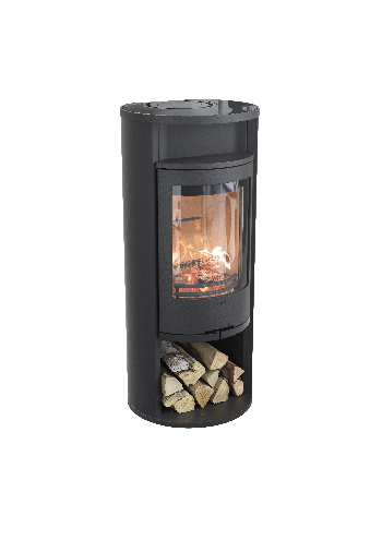 Contura 610 noir - Porte en fonte, plaque supérieure en verre