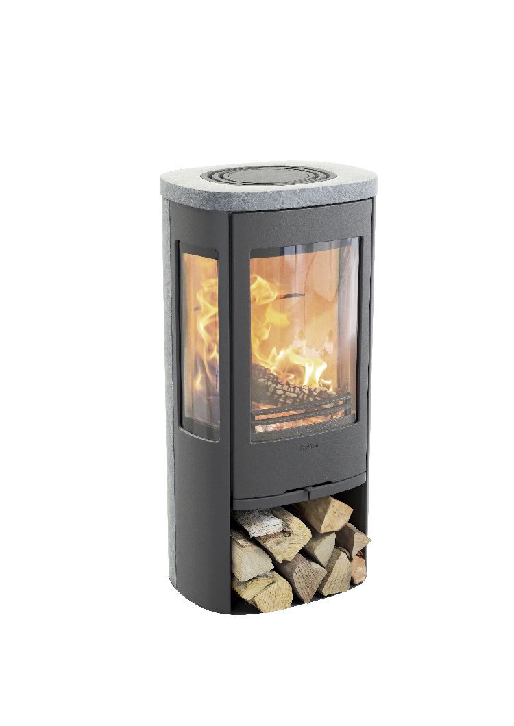 Contura 856 gris - Porte en fonte