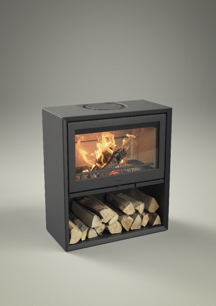 Contura 310 noir avec porte en fonte