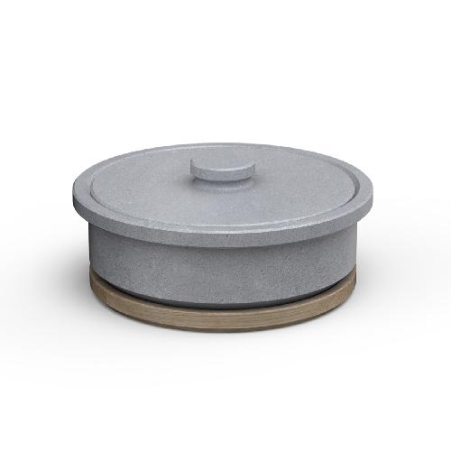 Cocotte 2.5l en pierre ollaire avec couvercle - Carron-Lugon