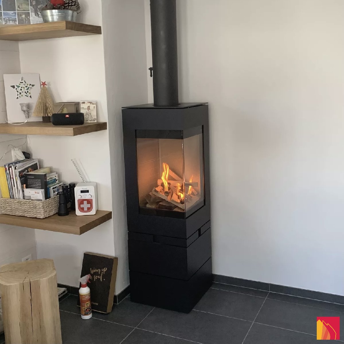 Houtkachel Skantherm Elementen 400 hoek - Carron-Lugon