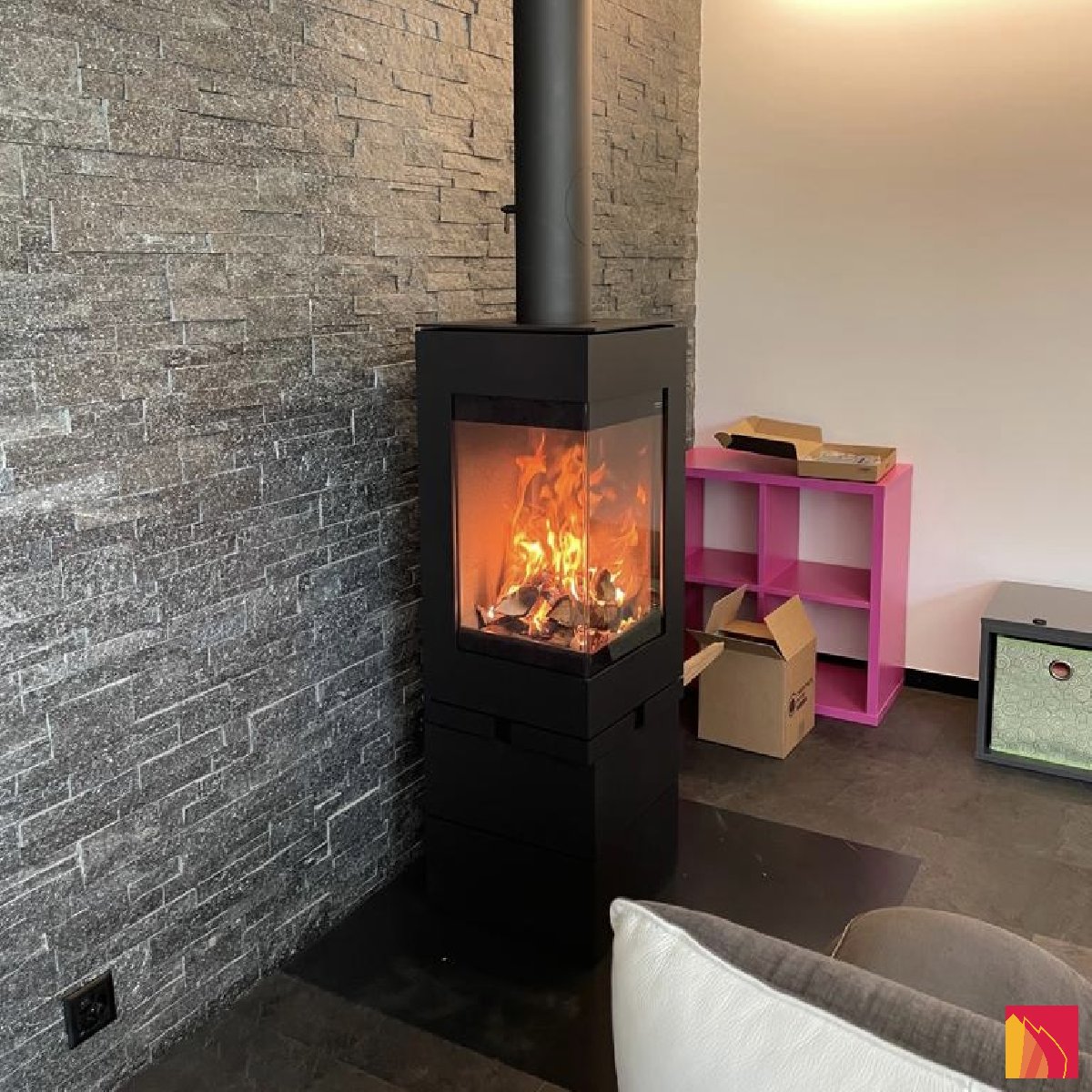 Houtkachel Skantherm Elementen 400 hoek - Carron-Lugon