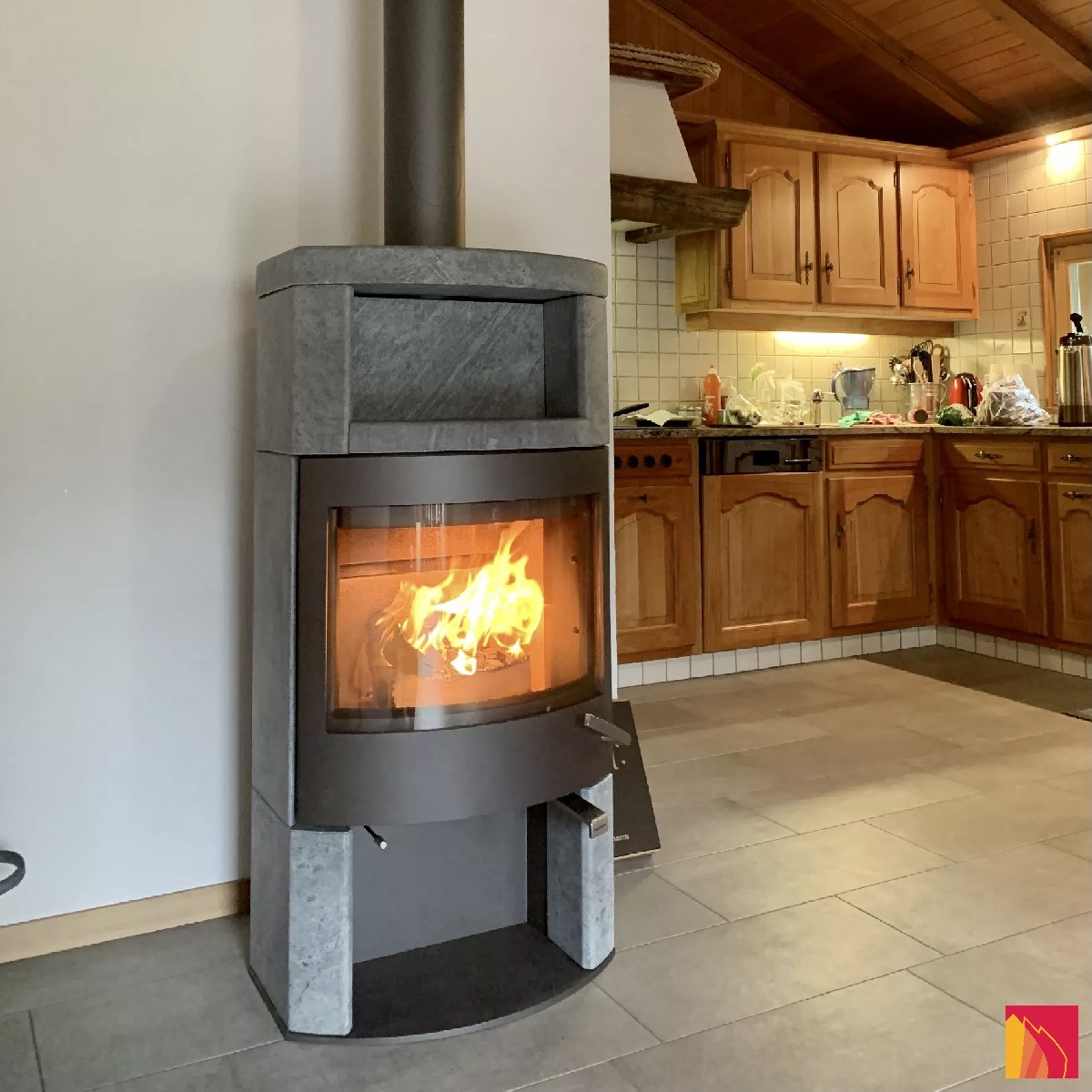 Skantherm Ator+ houtkachel - Carron-Lugon