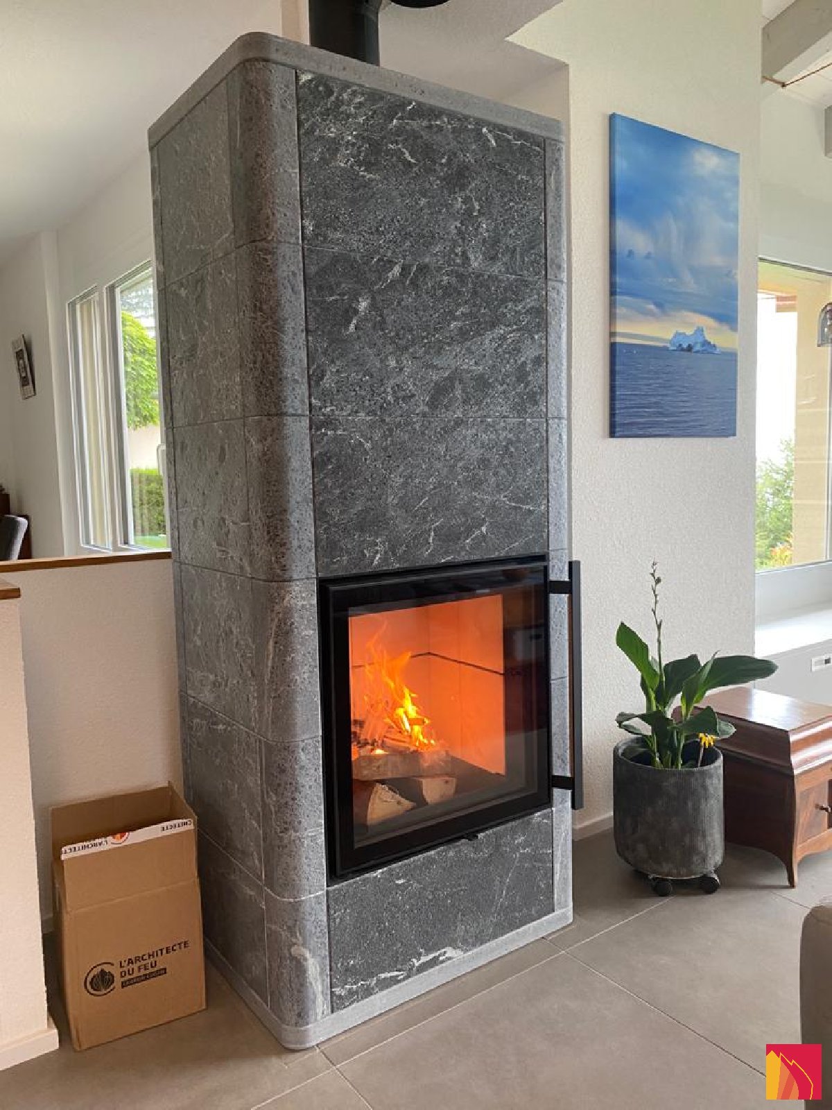 Metselwerkverwarming Tulikivi Salvo S - Carron-Lugon