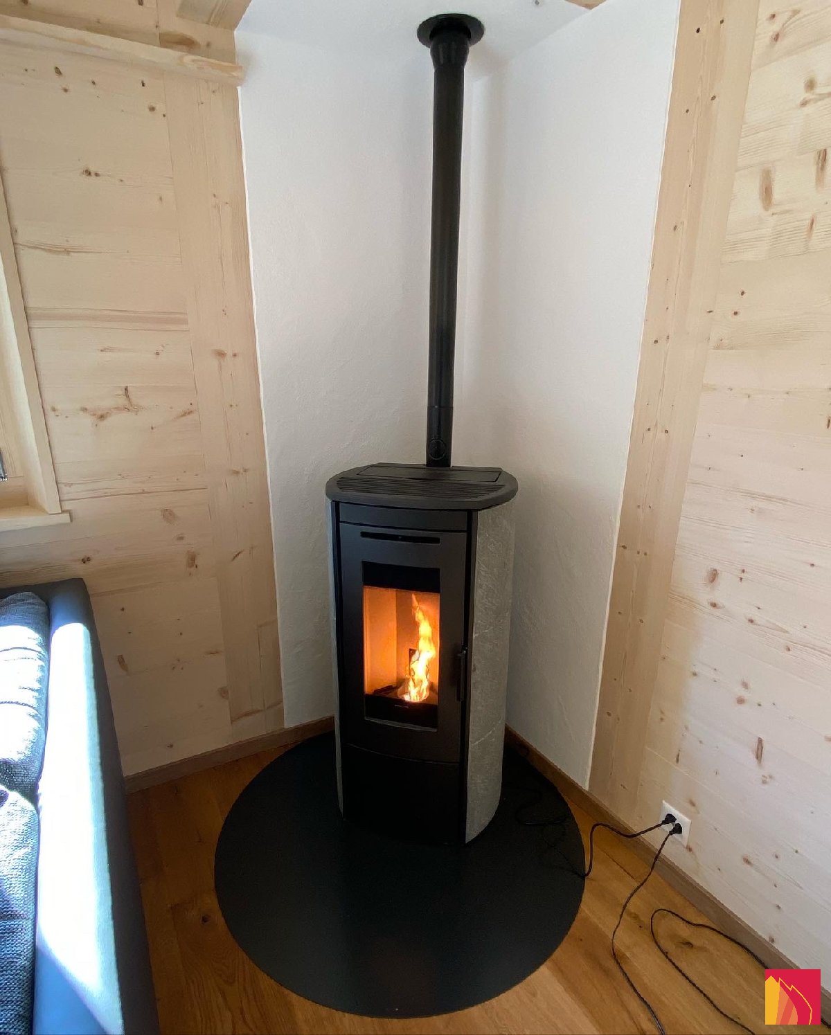 Klover Soft 80 Pelletkachel Ollaire Steen - Carron-Lugon