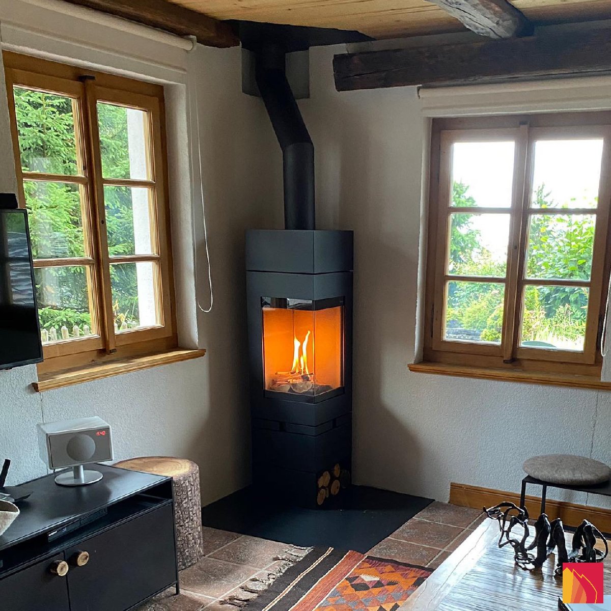 Houtkachel Skantherm Elementen 400 hoek - Carron-Lugon