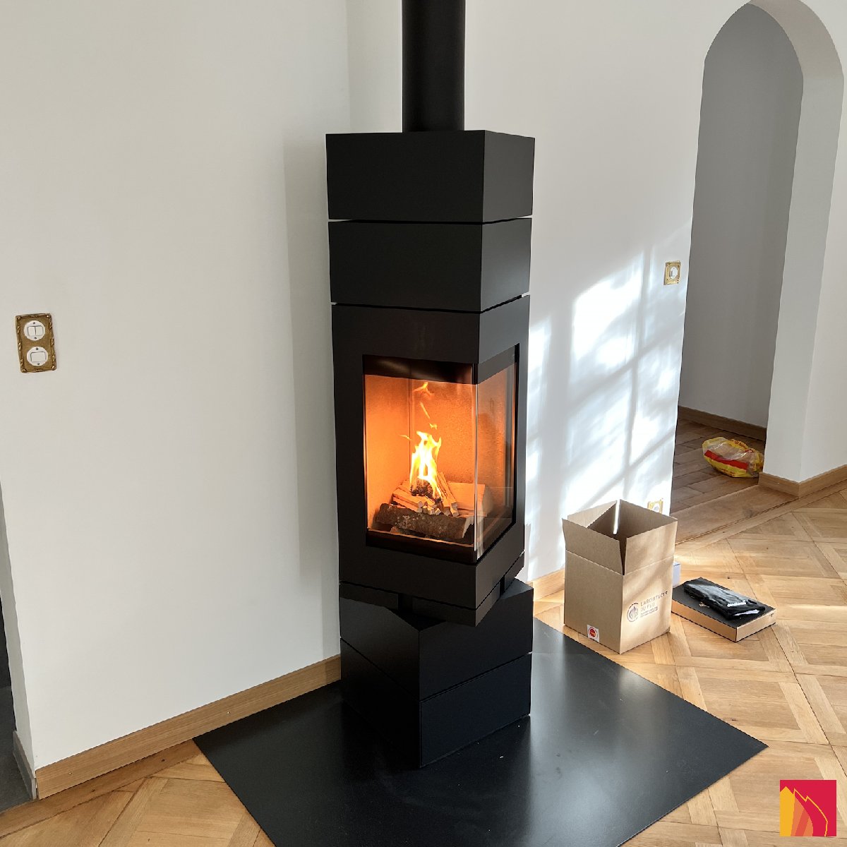Houtkachel Skantherm Elementen 400 hoek - Carron-Lugon