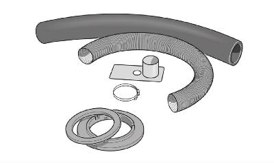 External air connection for turntable