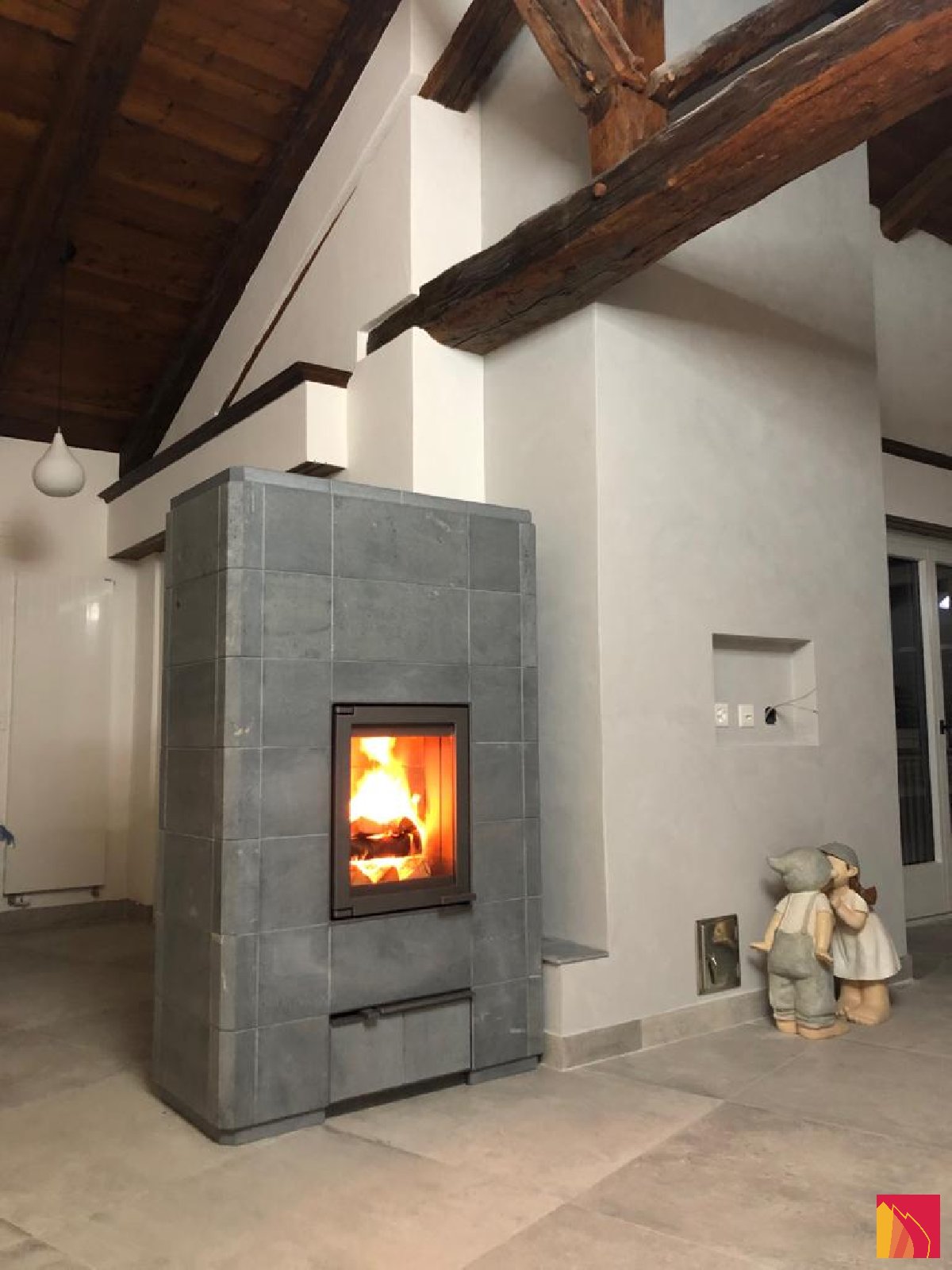 Tulikivi Silo-warmteopslagkachel - Carron-Lugon
