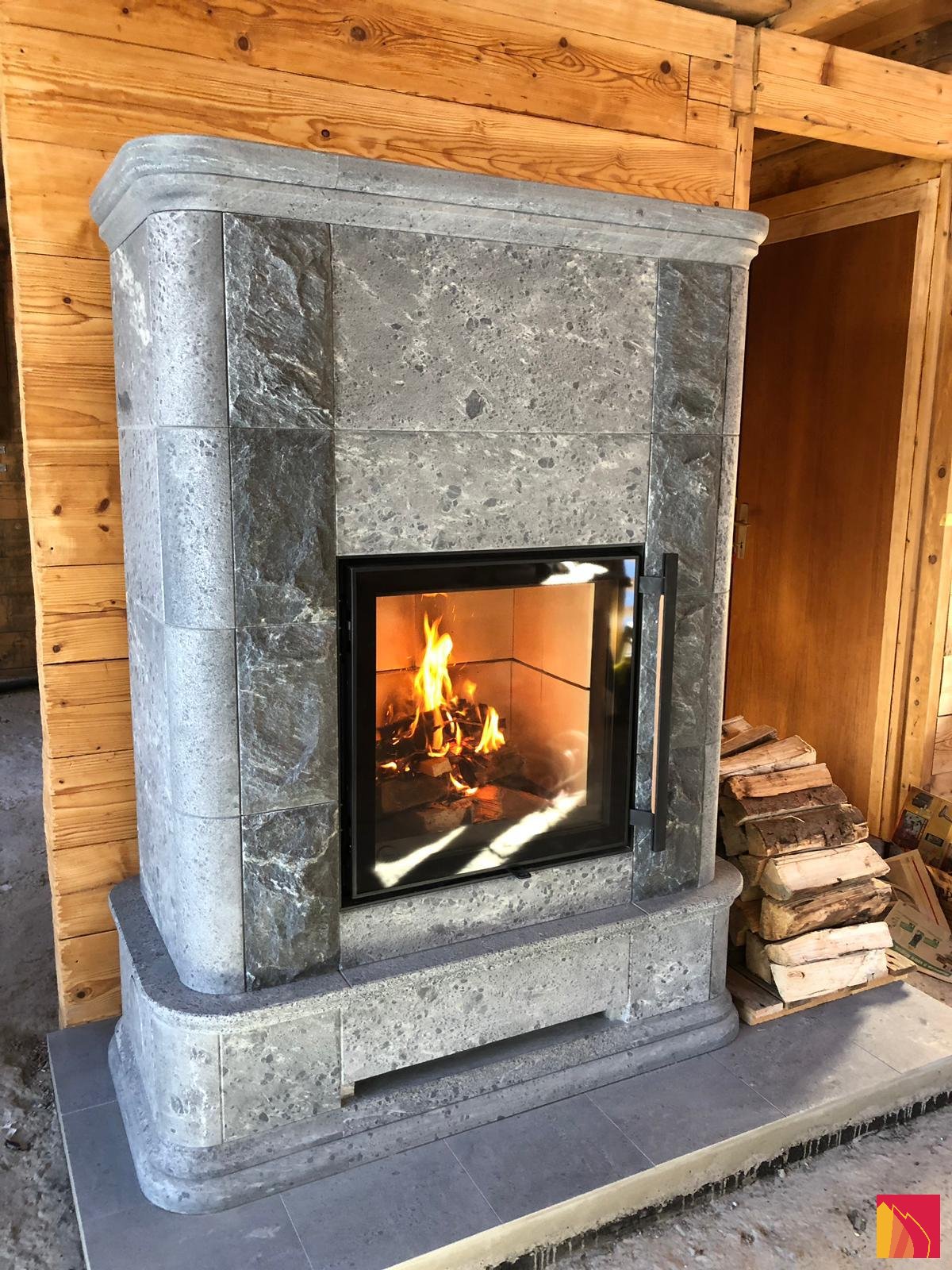Metselwerkverwarming Tulikivi Akko - Carron-Lugon